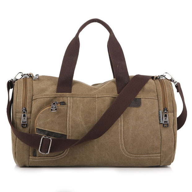 Fashion canvas men shoulder bag